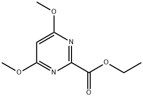 4,6-ジメトキシピリミジン-2-カルボン酸エチル 化学構造式