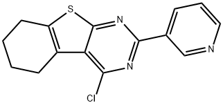 4-CHLORO-2-PYRIDIN-3-YL-5,6,7,8-TETRAHYDRO[1]BENZOTHIENO[2,3-D]PYRIMIDINE Structure