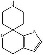 Spiro[piperidine-4,7'-[7H]thieno[2,3-c]pyran], 4',5'-dihydro- Struktur