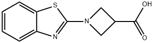 1-(1,3-Benzothiazol-2-yl)azetidine-3-carboxylic acid Struktur