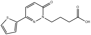4-[6-Oxo-3-(2-thienyl)pyridazin-1(6H)-yl]butanoic acid Structure