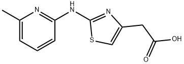 {2-[(6-Methylpyridin-2-yl)amino]-1,3-thiazol-4-yl}acetic acid Structure