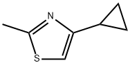 4-环丙基-2-甲硫基唑 结构式
