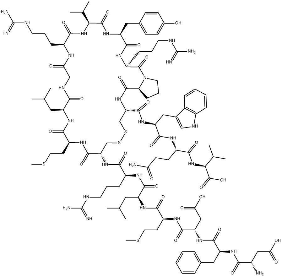 メラニン凝集ホルモン (ヒト) 化学構造式