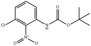 N-(3-氯-2-硝基苯基)氨基甲酸叔丁酯, 1283176-45-3, 结构式