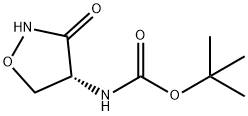 (R)-(3-氧代异噁唑烷-4-基)氨基甲酸叔丁酯 结构式