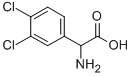 2-アミノ-2-(3,4-ジクロロフェニル)酢酸 化学構造式