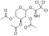 2,3,4-三-O-乙酰基-Β-D-吡喃木糖基三氯乙酰基, 128377-34-4, 结构式
