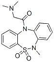 6-methyl-6,11-dihydro-11-((N,N-dimethylamino)acetyl)dibenzo(c,f)-(1,2,5)-thiadiazepine 5,5-dioxide Structure