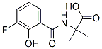 Alanine,  N-(3-fluoro-2-hydroxybenzoyl)-2-methyl- Structure