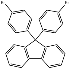 9,9-ビス(4-ブロモフェニル)フルオレン 化学構造式