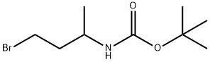 (3-溴-1-甲基丙基)氨基甲酸叔丁酯, 128412-15-7, 结构式