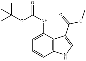 Methyl 4-(Boc-aMino)indole-3-carboxylate, 97% Struktur
