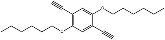 Benzene, 1,4-diethynyl-2,5-bis(hexyloxy)- Structure