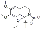 3H-Oxazolo[4,3-a]isoquinolin-3-one,  10b-ethoxy-1,5,6,10b-tetrahydro-8,9-dimethoxy-1,1-dimethyl- Structure