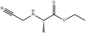 L-Alanine, N-(cyanomethyl)-, ethyl ester (9CI) Structure