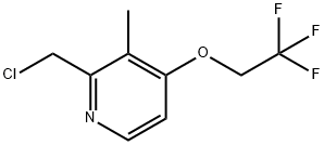 2-CHLOROMETHYL-3-METHYL-4-(2,2,2-TRIFLUOROETHOXY)PYRIDINE Struktur