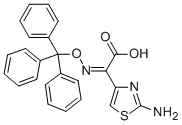 (Z)-2-(2-Aminothiazole-4-yl-)-2-trityloxyimino acetic acid Struktur