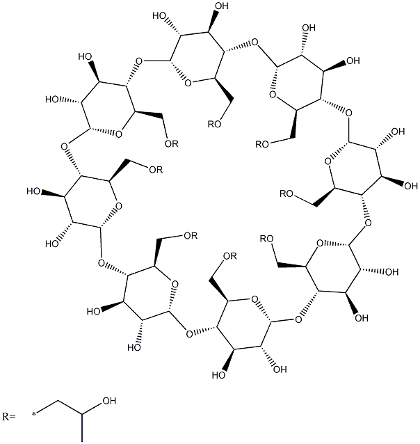 羟丙基-GAMMA-环糊精,128446-34-4,结构式