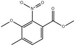 Methyl 3-methoxy-4-methyl-2-nitrobenzoate Struktur