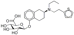 (S)-5,6,7,8-Tetrahydro-6-[propyl[2-(2-thienyl)ethyl]aMino]-1-naphthalenyl β-D-Glucopyranosiduronic Acid Structure