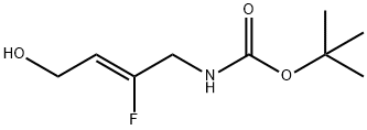 Carbamic acid, (2-fluoro-4-hydroxy-2-butenyl)-, 1,1-dimethylethyl ester, (Z)- Struktur