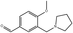 4-METHOXY-3-PYRROLIDIN-1-YLMETHYL-BENZALDEHYDE Structure