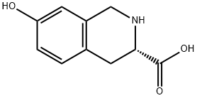 L-7-Hydroxy-1,2,3,4-tetrahydroisoquinoline-3-carboxylic acid Structure