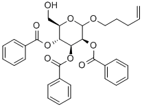 PENT-4-ENYL-2,3,4-TRI-O-BENZOYL-D-MANNOPYRANOSIDE Structure