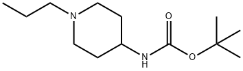 tert-Butyl N-(1-propylpiperidin-4-yl)carbamate Struktur