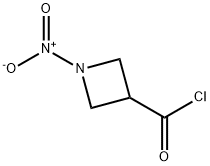 3-Azetidinecarbonyl chloride, 1-nitro- (9CI) Structure