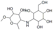 4-[(4,5-dihydroxy-6-methoxy-2-methyl-oxan-3-yl)amino]-6-(hydroxymethyl )cyclohexane-1,2,3,5-tetrol Structure