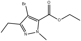 4-BROMO-3-ETHYL-1-METHYL-1H-PYRAZOLE-5-CARBOXYLIC ACID ETHYL ESTER, 128537-28-0, 结构式
