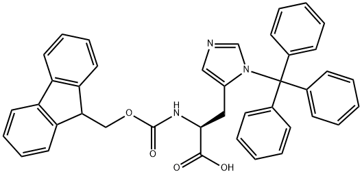 N-FMOC-3-三苯甲基-L-组氨酸,128545-09-5,结构式