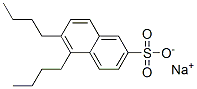 5,6-Dibutyl-2-naphthalenesulfonic acid sodium salt Structure