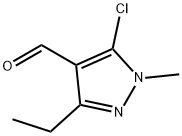 5-CHLORO-3-ETHYL-1-METHYL-1H-PYRAZOLE-4-CARBOXALDEHYDE, 128564-56-7, 结构式