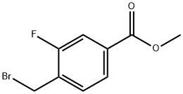 4-BROMOMETHYL-3-FLUOROBENZOIC ACID METHYL ESTER Struktur