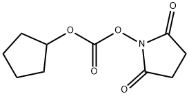 环戊基-N-琥珀酰亚胺基碳酸酯, 128595-07-3, 结构式