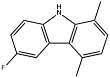 3-fluoro-5,8-dimethyl-9H-carbazole 结构式