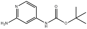 2-氨基-4-(N-BOC氨基)吡啶, 128619-01-2, 结构式