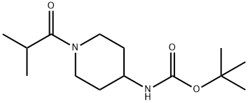 tert-Butyl N-[1-(2-methylpropanoyl)piperidin-4-yl]carbamate Struktur