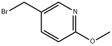5-(ブロモメチル)-2-メトキシピリジン 化学構造式