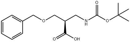 Boc-(R)-3-aMino-2-(benzyloxyMethyl)propanoic acid Struktur