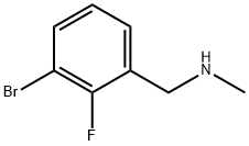 1-BroMo-2-fluoro-3-(MethylaMinoMethyl)benzene, 1287218-19-2, 结构式