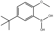 5-叔-丁基-2-甲氧基苯硼酸, 128733-85-7, 结构式