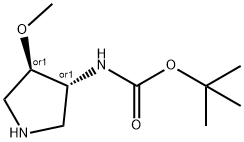 trans-3-(boc-amino)-4-methoxypyrrolidine Structure