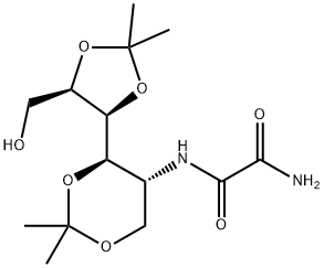 2-デオキシ-1,3:4,5-ジ-O-イソプロピリデン-2-オキサモイルアミノ-D-マンニトール 化学構造式
