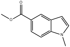 Methyl 1-Methyl-1H-indole-5-carboxylate Struktur