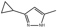 3-环丙基-5-甲基-1H-吡唑 结构式