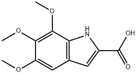 5,6,7-TRIMETHOXY-1H-INDOLE-2-CARBOXYLIC ACID 结构式